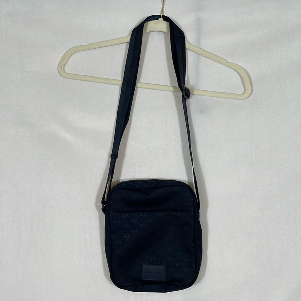Armani Exchange Crossbody Bag NWOT Navy Small Logo Print